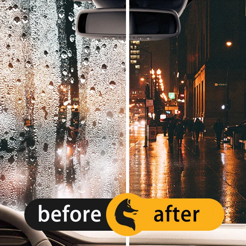 زجاج السيارة المضاد للضباب رذاذ طويل الأمد الزجاج الأمامي طقم طارد المياه مرآة طلاء مسعور تفاصيل السيارة
