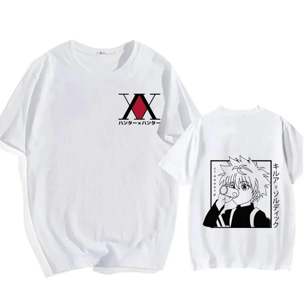 Summer Men's Women's Cotton T-Shirt Top Kawaii Hunter X Hunter T-Shirt Killa Zoldyck Casual Comic Street T-Shirt Clothing