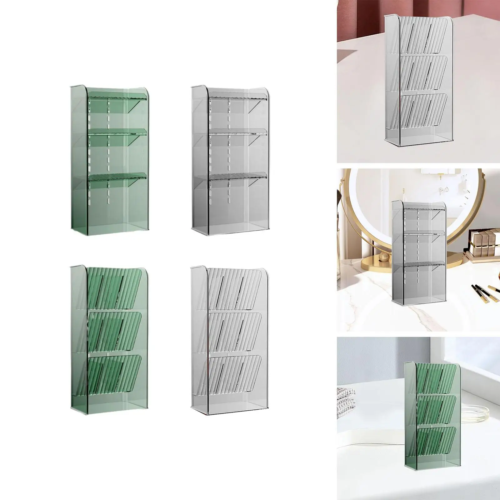 

Подставка-органайзер для косметики, съемное хранилище для макияжа для туалетного столика в ванной комнате дома
