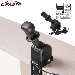 RASTP-New USB SIM Handbrake with Mounting Clip ETS2 American and European PC Racing Game Simulator Air Brake for G20 G27 G29