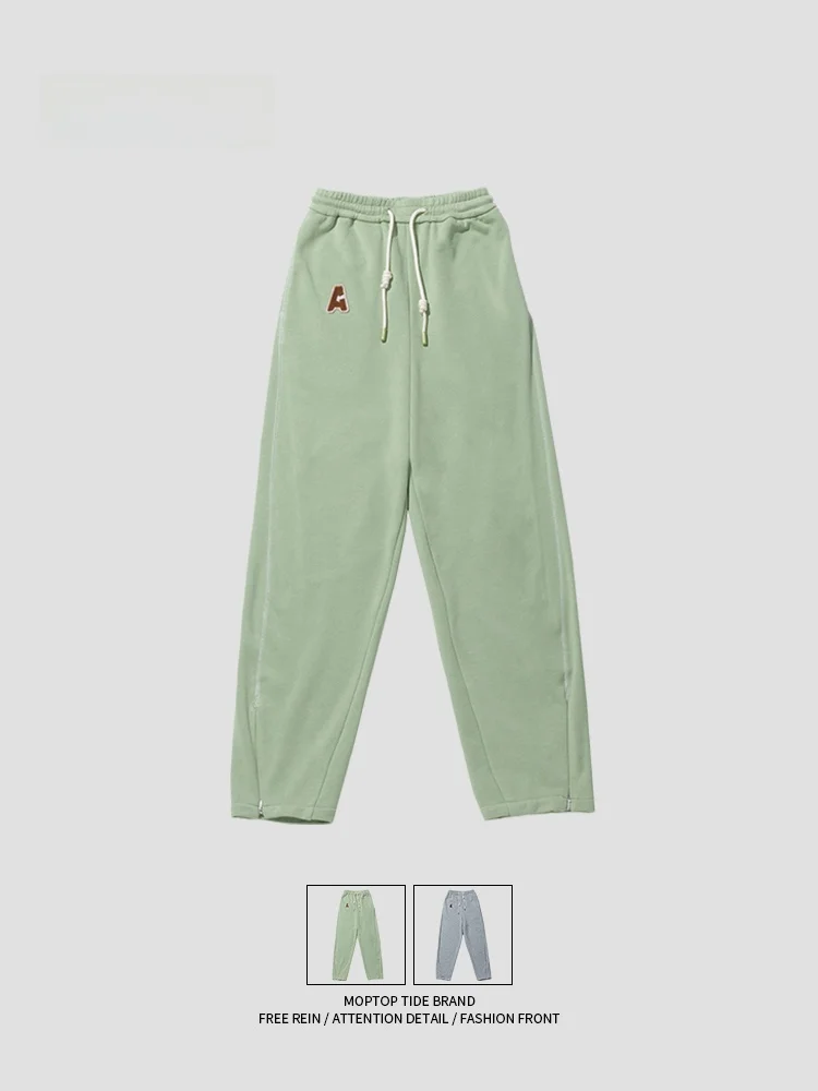 

MMOPTOP 2024 Spring New Loose Casual Sports Sweatpants Men Women Dstring Straight Leg Wide Leg Long Pants Street Sle