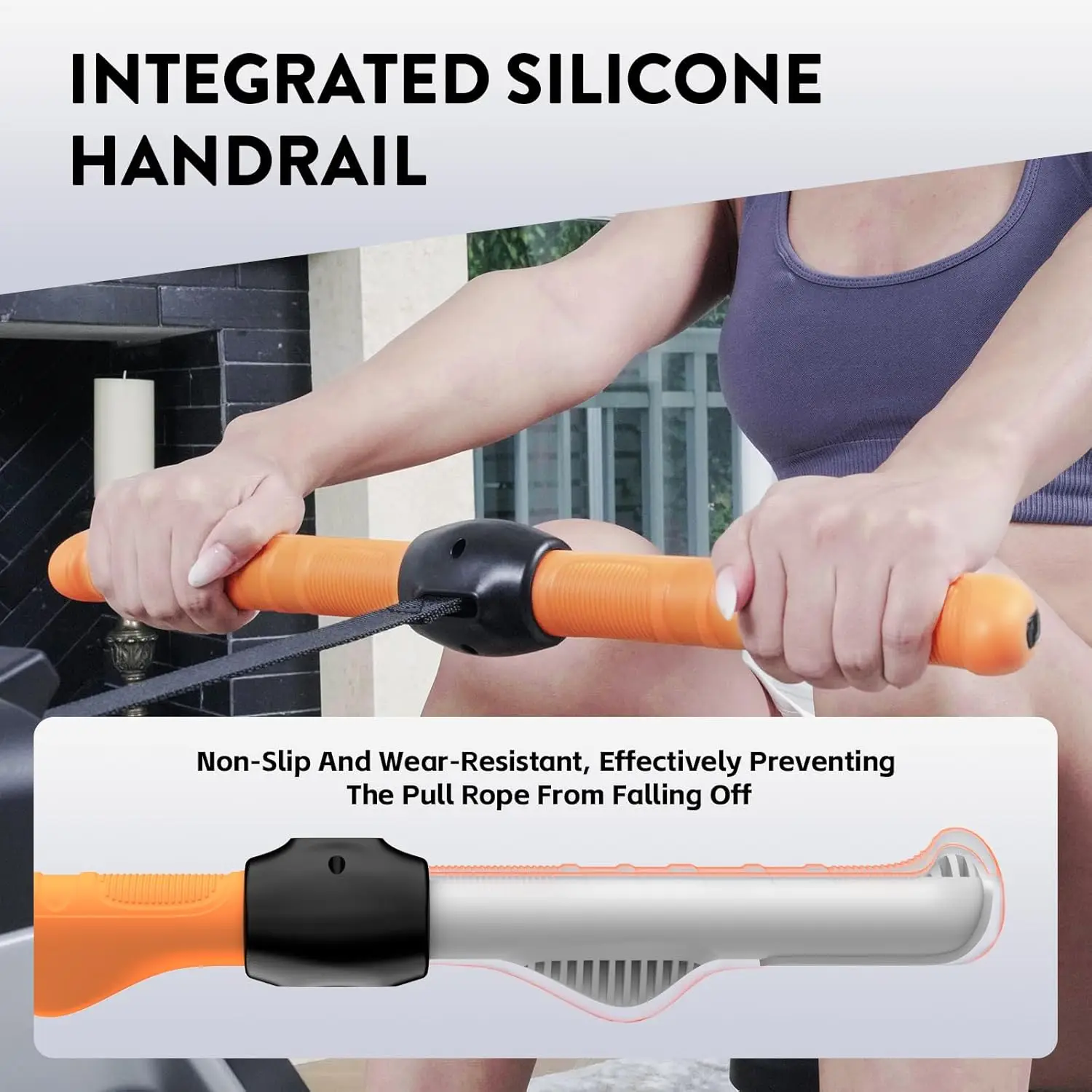 Max. 350 Pfund magnetischer Ruderer mit LCD-Monitor, Tablet-Halterung, verbessertes Rudern