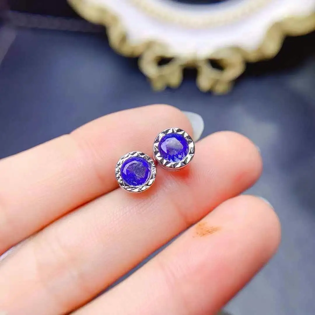 Tanzanite Set 100% Tanzanite l jewelry set Natural And Real Tanzanite 925 sterling silver 1pc pendant,1pc ring,2pcs Earring