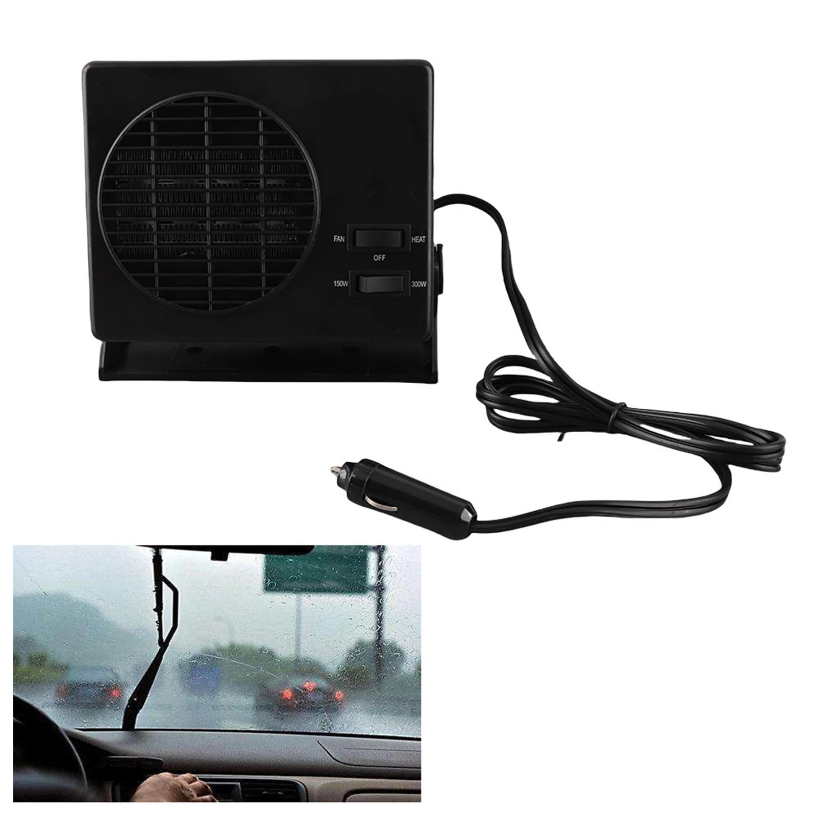

300 Вт автомобильный портативный обогреватель охлаждения, вентилятор, размораживатель, туманоуловитель, автомобильный обогреватель, керамический обогреватель, туманоуловитель