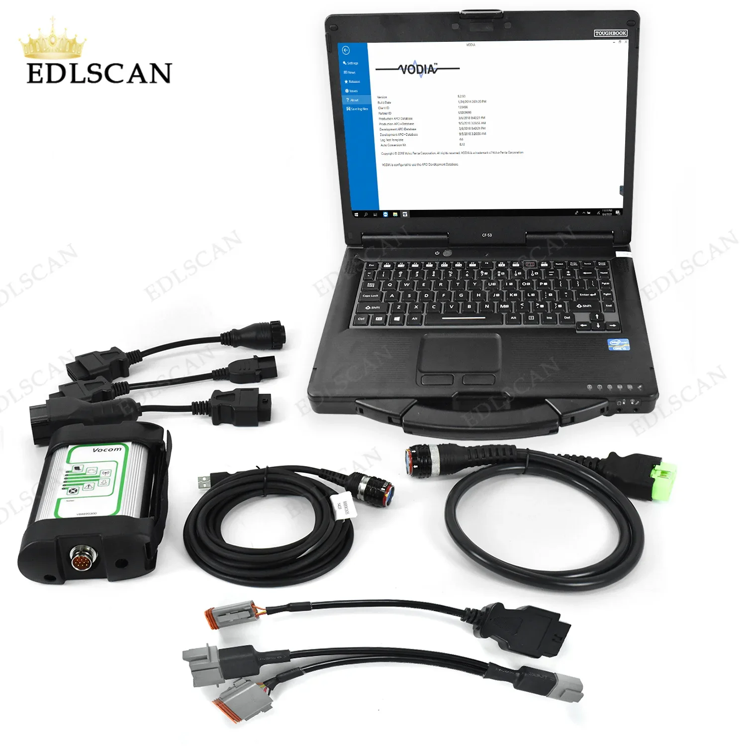 

For VOCOM 88890300 + Penta Vodia vodia5 kit Marine Industrial software Penta with CF53 laptop engine generator diagnostic tool