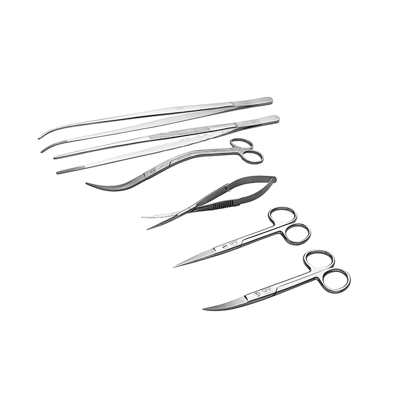 VIV Aquatic Stainless Spring Steel Plant Scissors Curved Scissors Wave Shape Scissors, ADA Quality for Aquarium