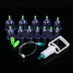 12/6 Stuks Vacuüm Cupping Apparaat Therapie Set Voor Massage Meridiaan Therapie Acupunctuur Anti Cellulitis Zuignap Body Massage Pot