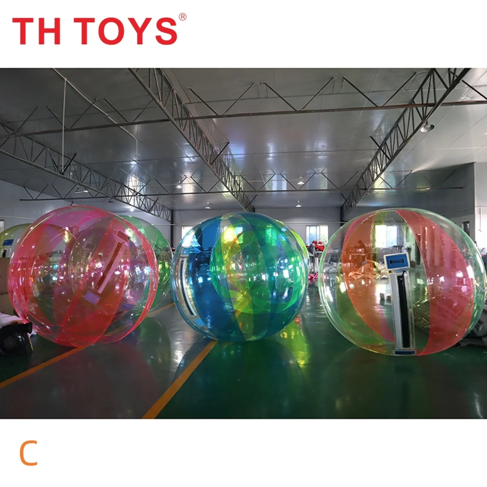nave aerea veloce a porta, palla gonfiabile per camminare sull'acqua per bambini e adulti sulla piscina, palla a bolle in PVC trasparente per spettacoli teatrali