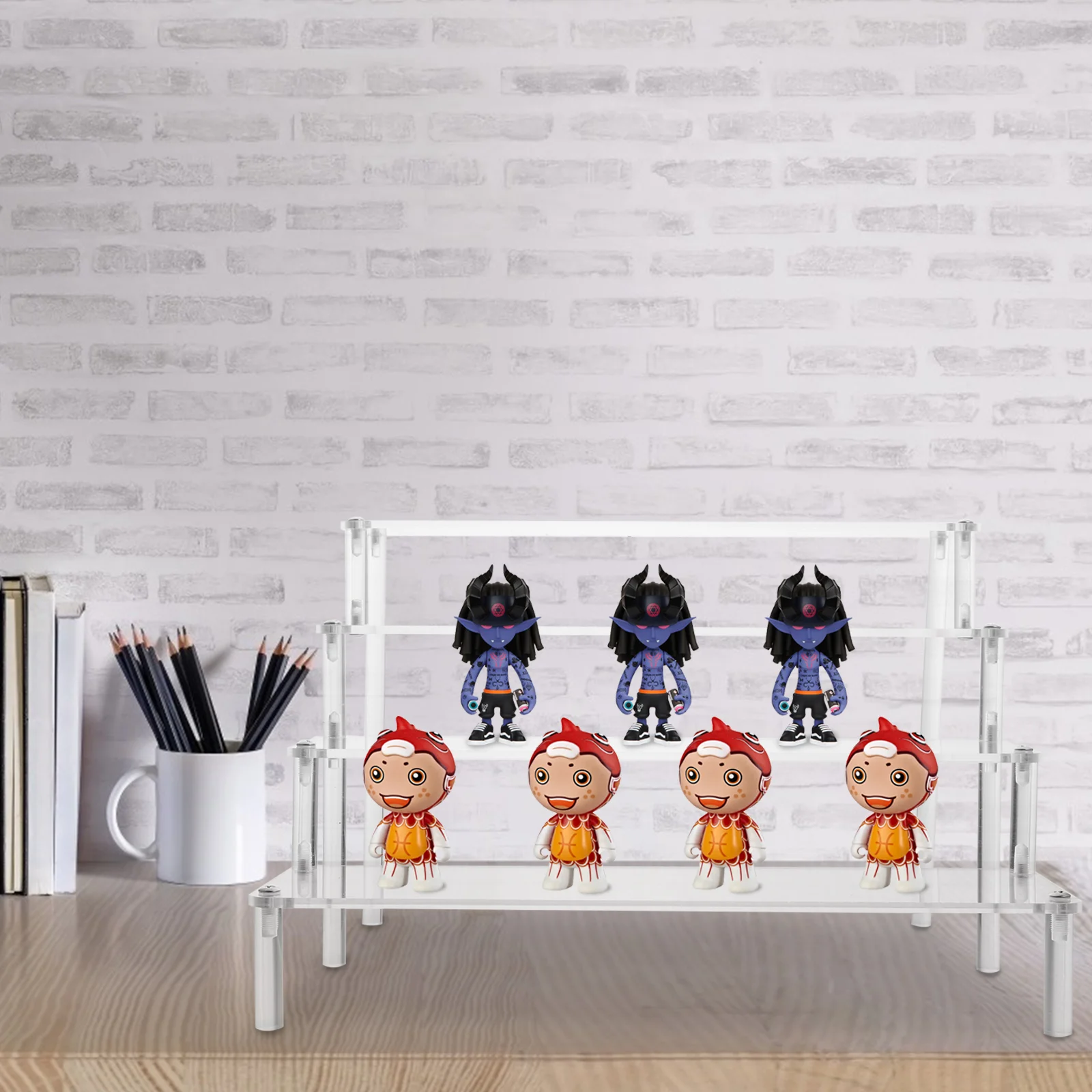 Acrylic Display Stand Brackets Multi-layer Lipstick Makeup Simple Organizing Holder Home Organizer Nail Polish