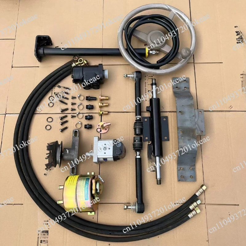 Handheld hydraulic power steering system, four-wheel directional control kit, agricultural machinery parts
