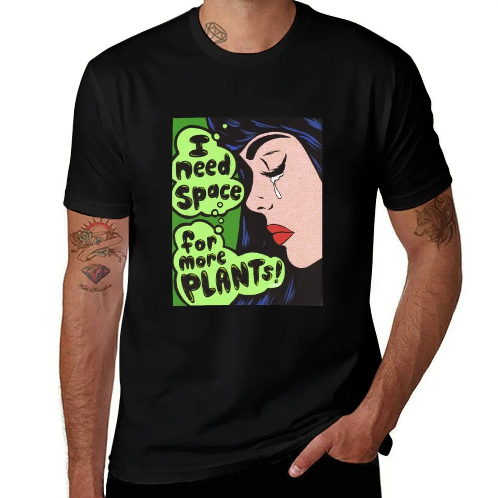 

I Need Space.. For More Plants! T-Shirt Basic Short Sleeve Cotton Blend T-Shirt