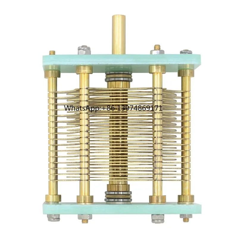 

1PC Single section variable capacitor 10-330PF Air variable capacitor for 150W sky tuning circuit Electrical Instruments