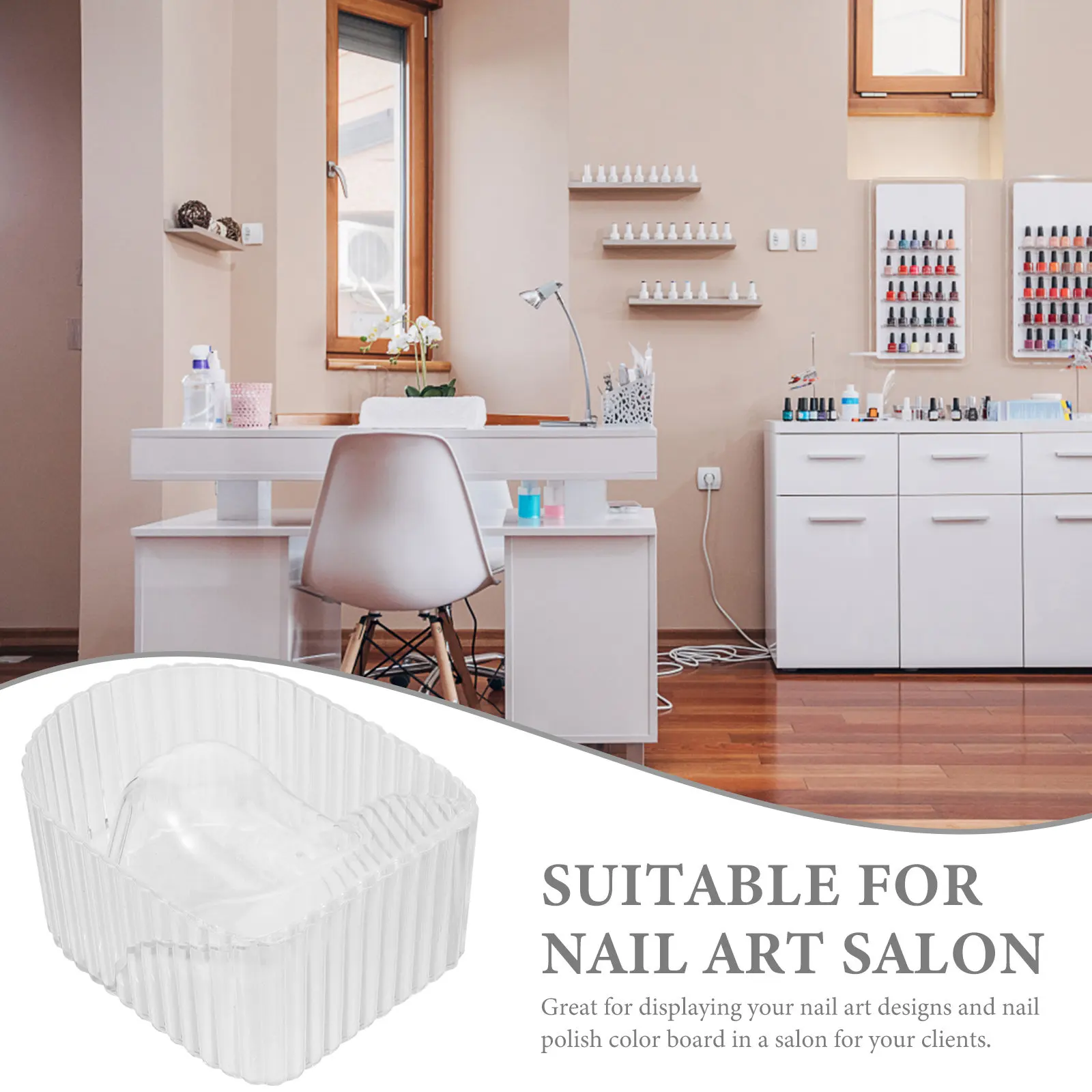 

Ergonomic Nail Soaking Bowl Conforms Hand Shape Pleasant Experience Nail Art Bowl Manicure Bowls for Soaking Manicure Bowls