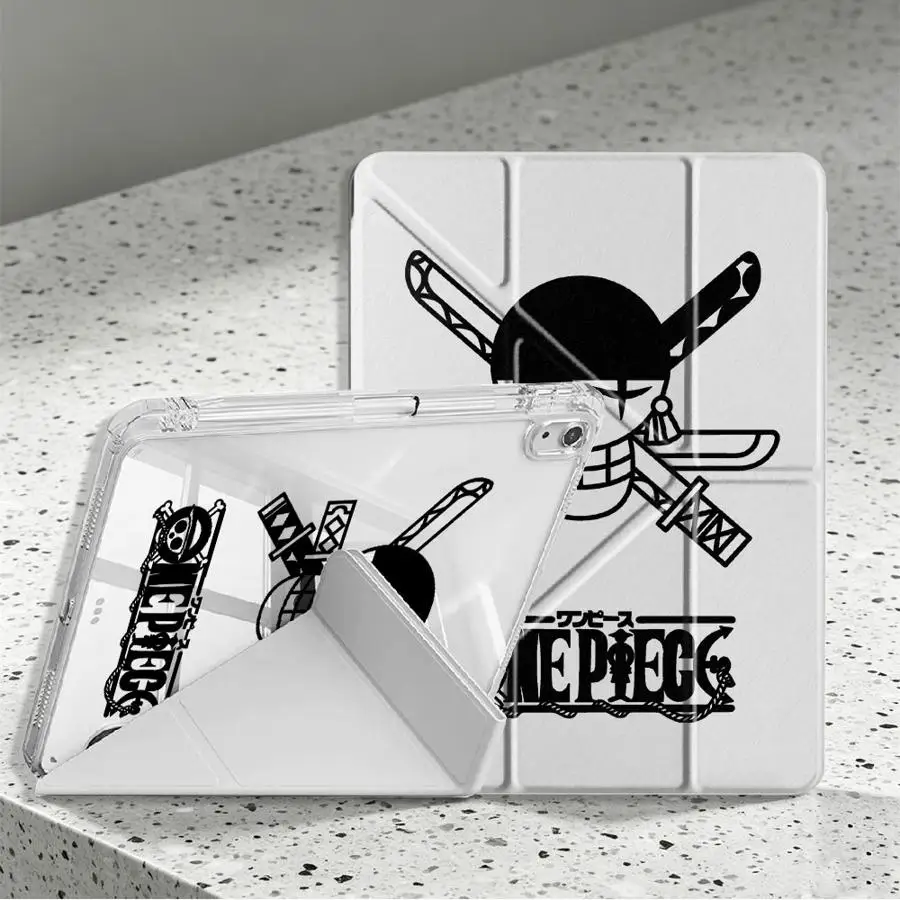 One Piece Logo With Pen Slot Cover Tablet Case For Samsung Galaxy Tab A9 Plus A11 A8 S10 Lite S7 FE S9 Plus S8