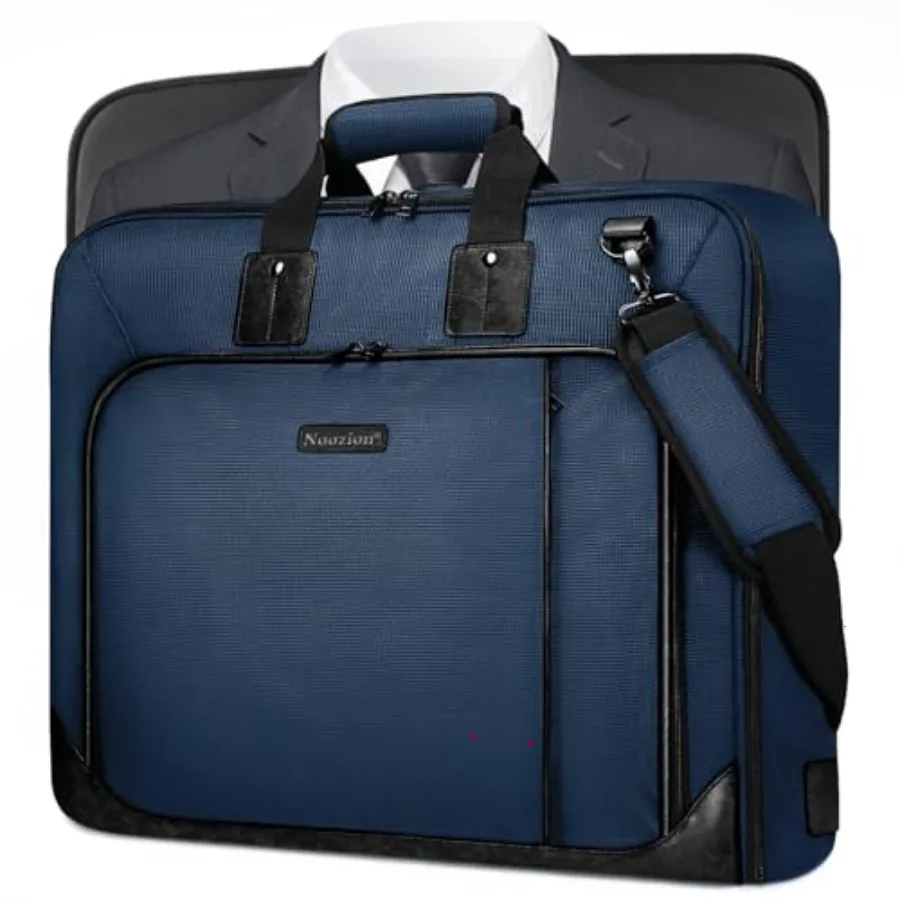 

Garment Bag for Travel, Carry On Suit Bag for Business Up to 3 Suits, Wrinkle Free Garment Bag for Hanging Clothes with Shoulde