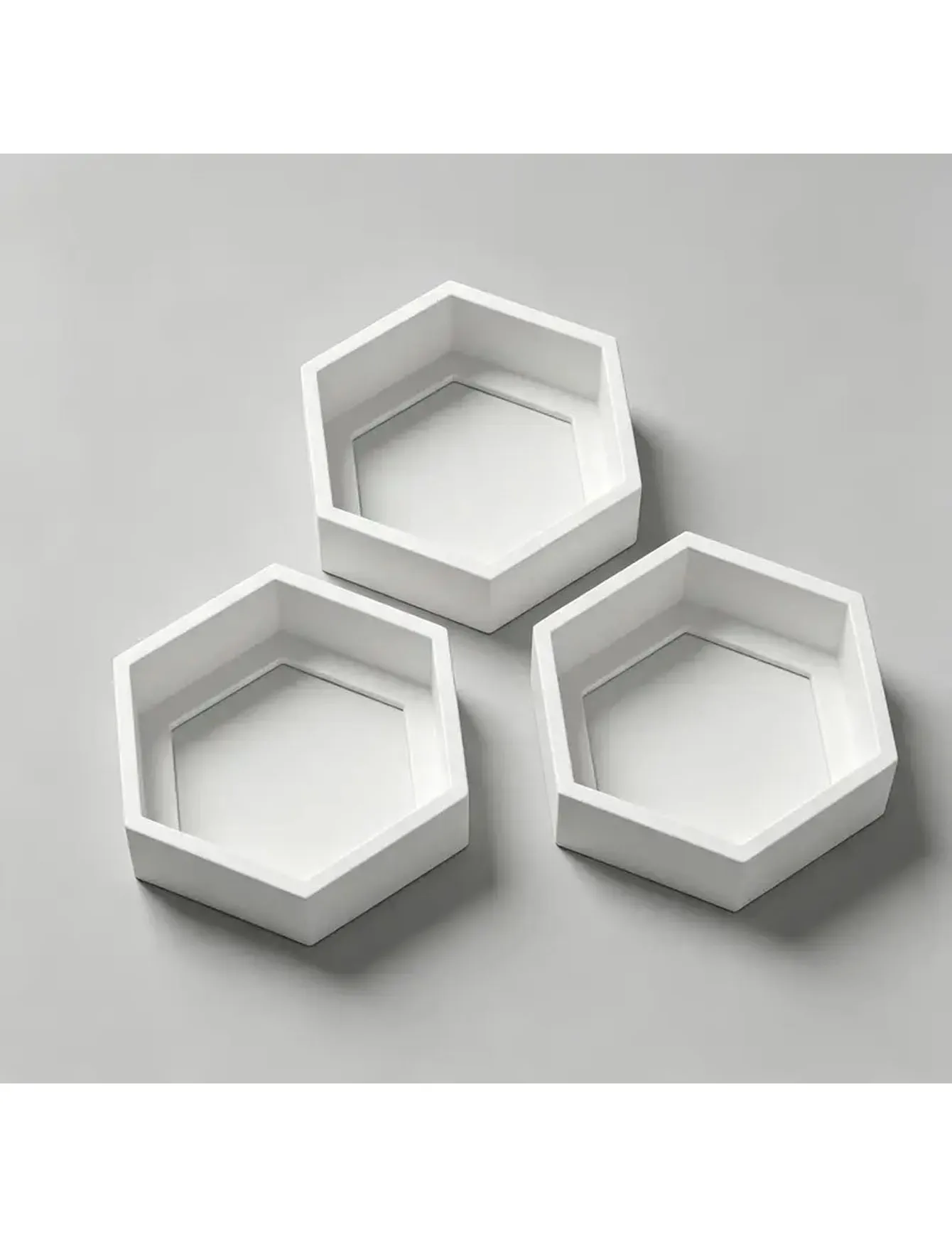 Nordic Hexagonal Wall Shelves 4