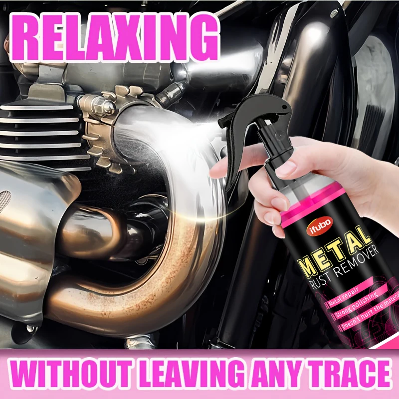 100ml - Ifubo Motorcycle Exhaust Pipe Rust Remover Fast Rust Removal Metal Surface Cleaner Non-Corrosive Car Auto Maintenance