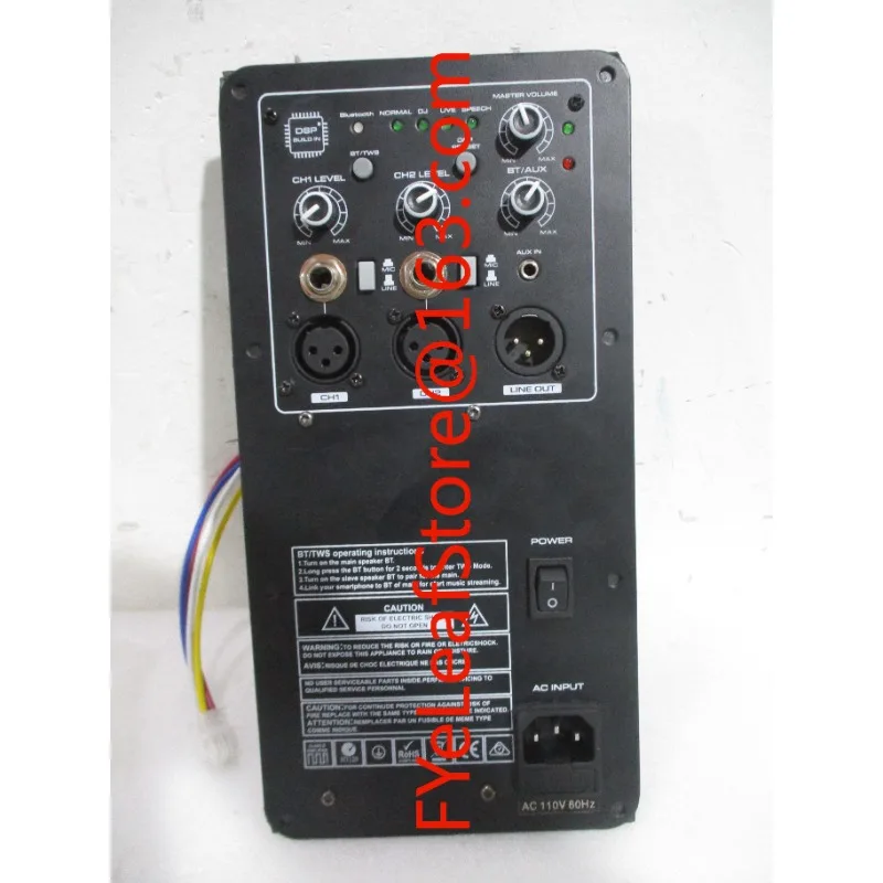 DF- 800W DSP Active Class D Power Amplifier 2 Way BT TWS Module Audio Board Used for Professional PA Speakers