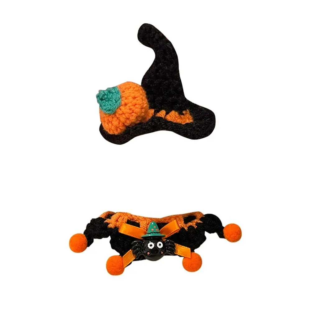 Nuevo Mini vestido de Halloween de vinilo tejido a mano para ropa, conjunto DIY de algodón