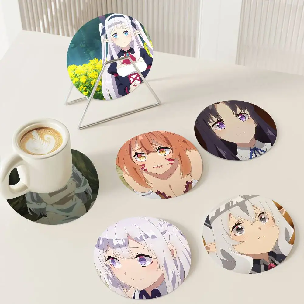 

1pc Classic Anime Farming Life In Another World Wooden Coaster Colour Printing Cup Mat Home Desk Decoration Gifts