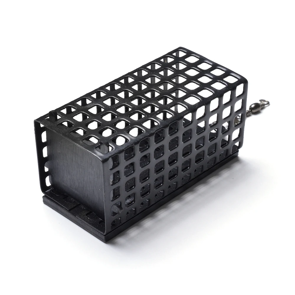 NGB 30g 40g 50g 60g 70g 80g 90g 100g Square Metal Feeder Bait Cage Container Bait Basket Holder Wire Carp Fishing Sinking