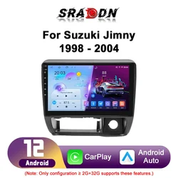 For Suzuki Jimny 1998-2004 Car Radio Android Automotive Multimedia Video Player GPS Navigation Carplay Touch Screen Auto Stereo