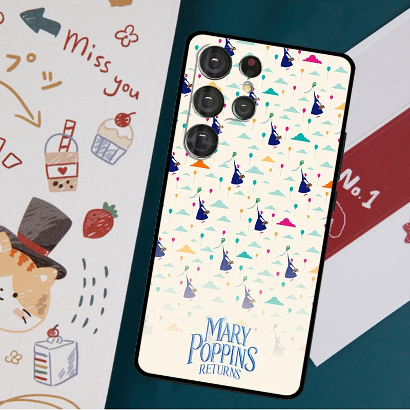 Mary Poppins Case For Samsung Galaxy S23 S20 FE S21 FE S22 Ultra Note 20 S8 S9 S10 Note 10 Plus Back Cover