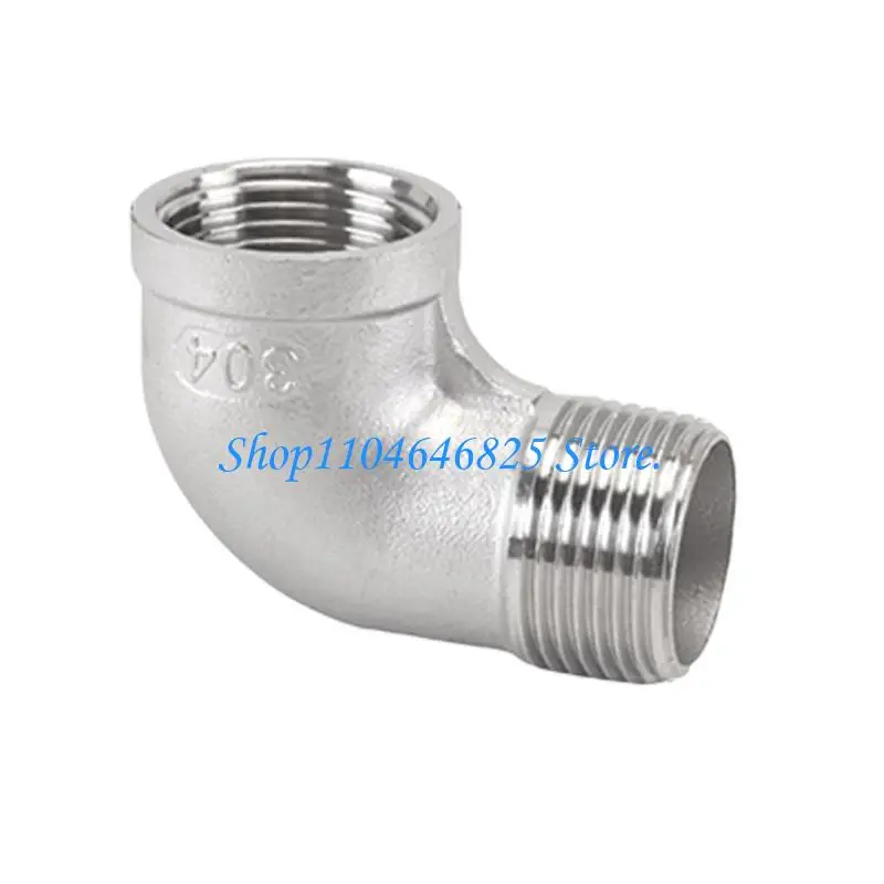 90 Degree Threaded Plumbing Elbow Fitting in 304 Steel for Repair Work