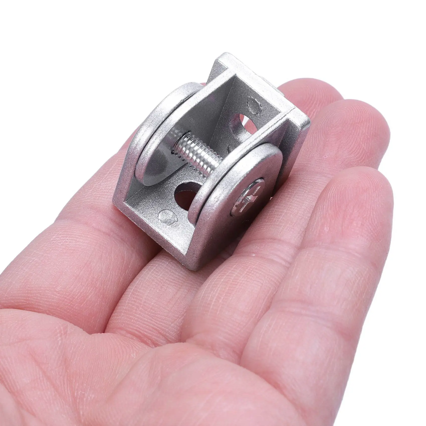 DT39 8Pcs Alloy Flexible Pivot Joint Connector for 2020 Aluminum Extrusion Profile 180 Degree