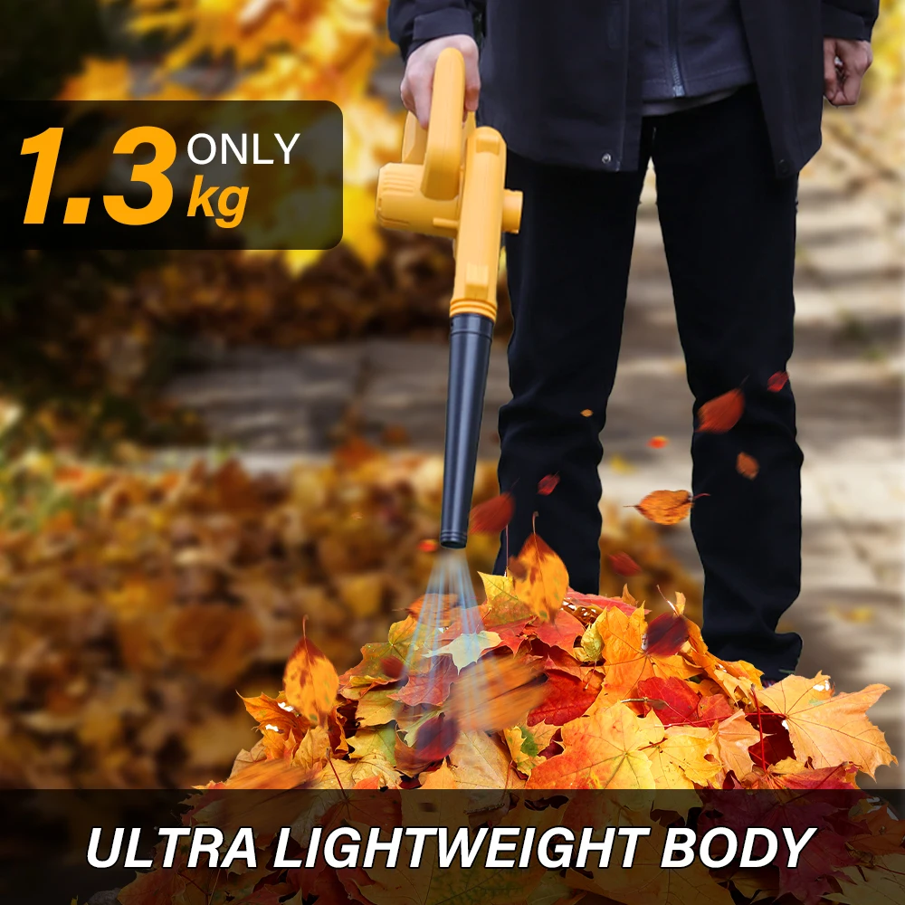 HILDA Cordless Leaf Blower for Makita 21V Battery Electric Jobsite Air Blower 2-in-1 Handle Electric Blower and Vacuum Cleaner