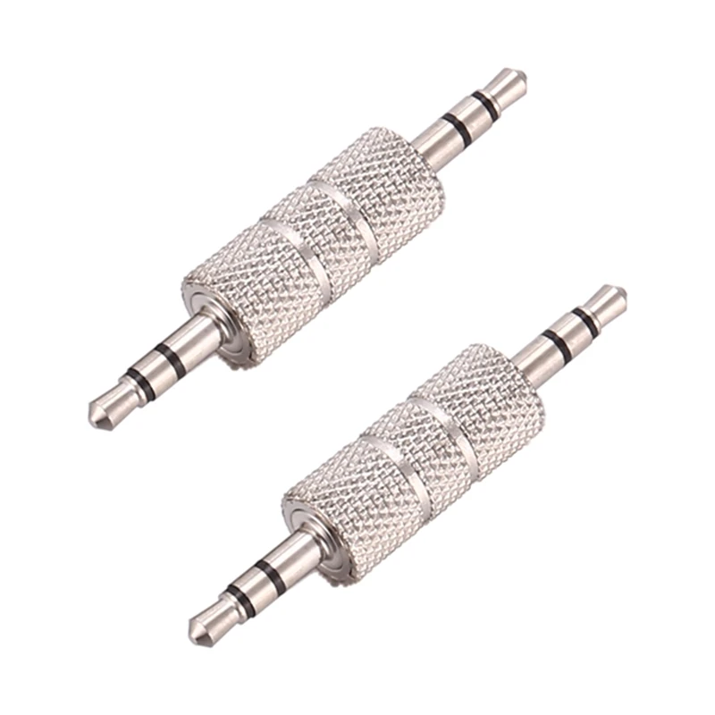 2 قطعة 3.5 مللي متر ستيريو ذكر إلى 3.5 مللي متر ذكر سماعة محول الصوت جاك مقرنة موصل
