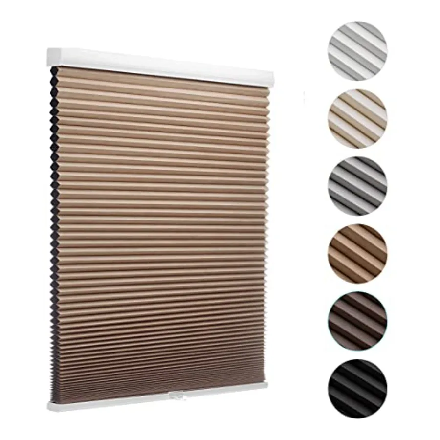 

Cordless out Cellular Shades for Windows, Honeycomb Window Shades with Thermal Insulation, Child and Pet Safe Room Darkening Sh