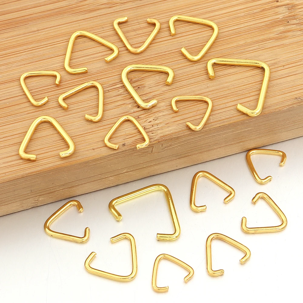 50-100pcs Triangle Open Rings for DIY Jewelry Making