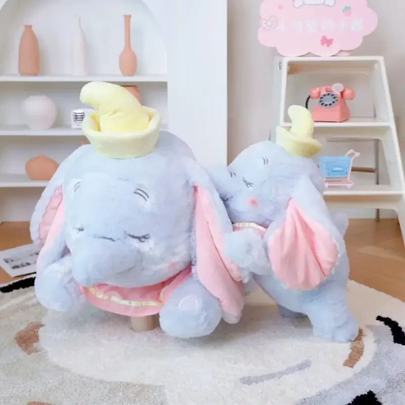 40/70cm Disney Dumbo Elephant Plush Toys Anime Plushie Dolls Kawaii Animal Pillow Cartoon Stuffed Gift Kids Birthday Christmas