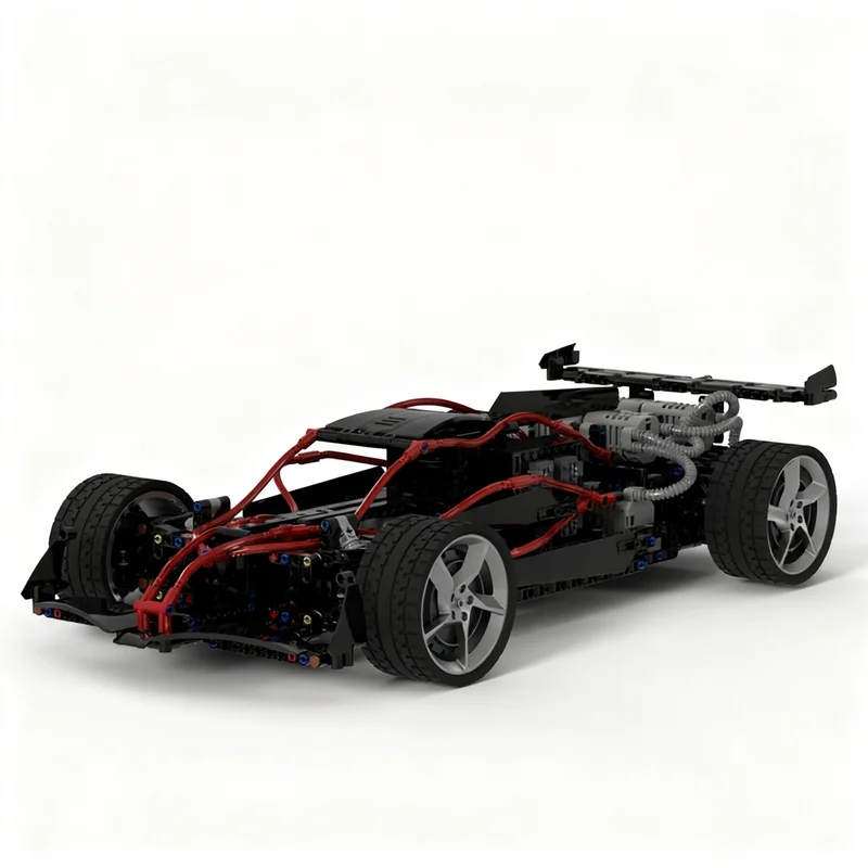 ตัวต่อ MOC รถแข่งเทคนิค 1066 ชิ้น ของเล่นสร้างสรรค์ ของขวัญคริสต์มาส DIY ไอเดียสร้างสรรค์ ของเล่นเสริมพัฒนาการ