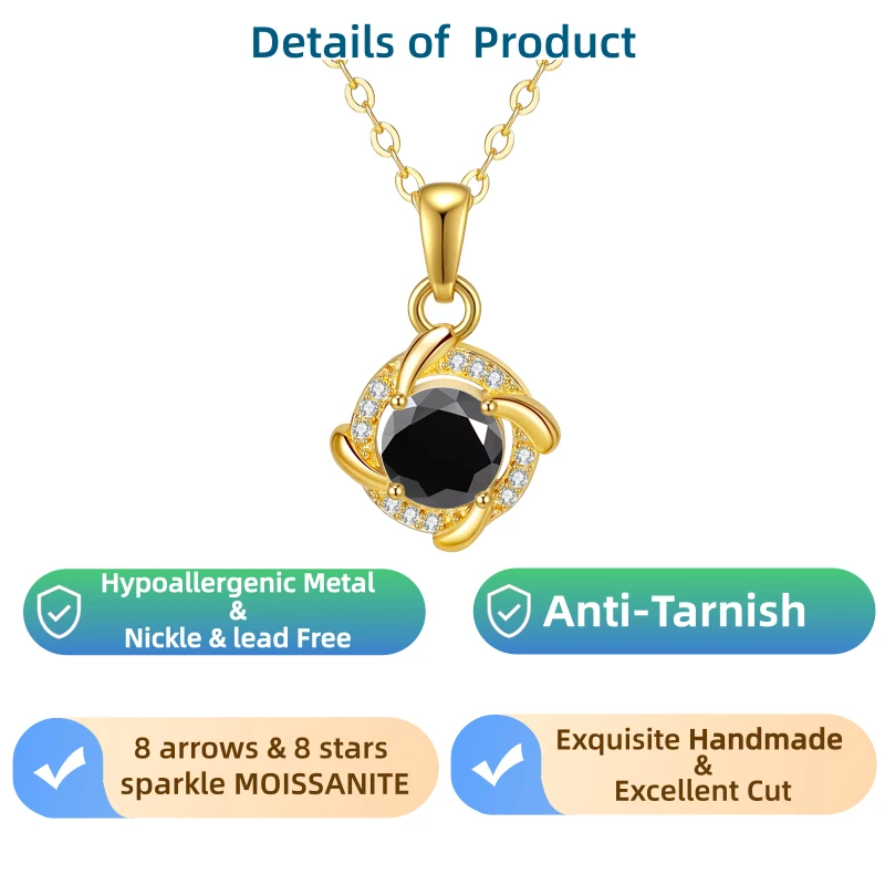 

jewelry for women, high quality jewelry, Hypoallergenic necklace, moissanite necklace for women,Bohemian, christmas gift for