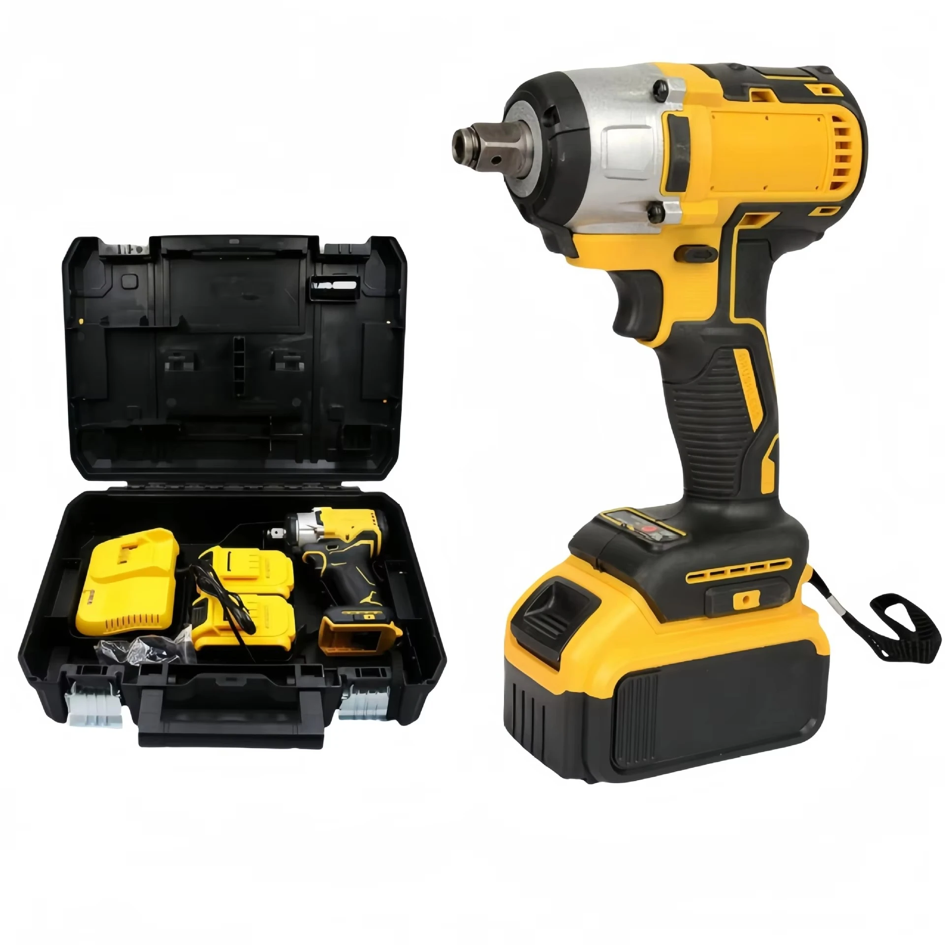 

Для мощного электрического гаечного ключа 21 В для DIY авторемонта, большой крутящий момент, литиевая батарея 18 В, бесщеточный ударный гайковерт промышленного класса