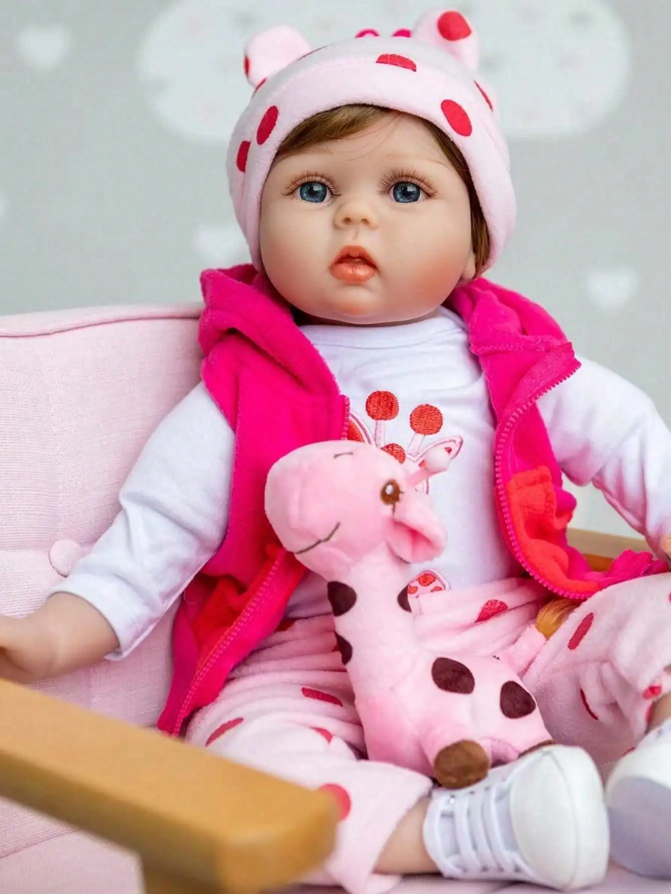 20 Inch 50 cm Bebe Reborn Doll Handmade Lifelike Reborn Baby Doll For Children Christmas Gifts Newborn Doll Toys(No Shoes)