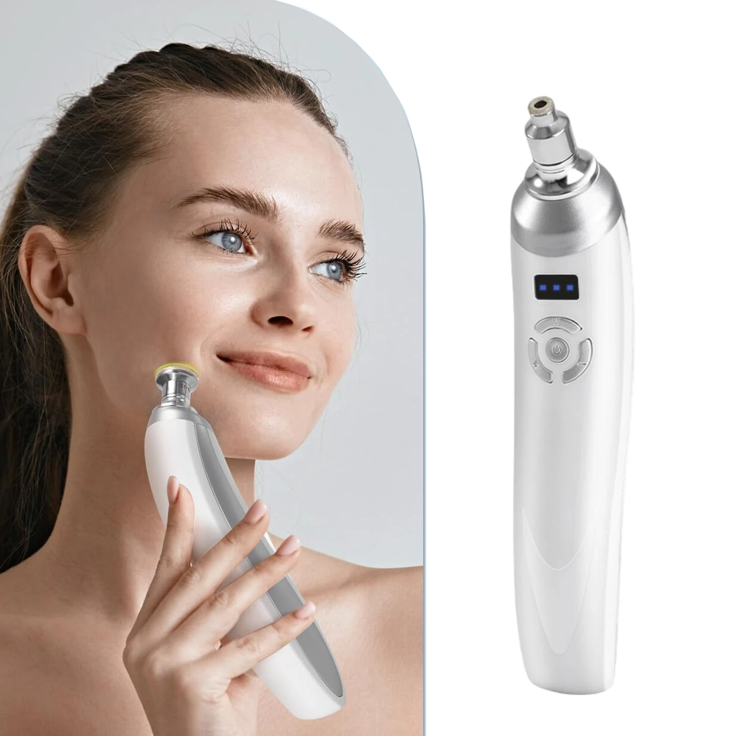 Protable Diamond microdermoabrasione Machine palmare rimozione di punti neri dispositivo di bellezza per la cura della pelle del viso per cicatrici da Acne