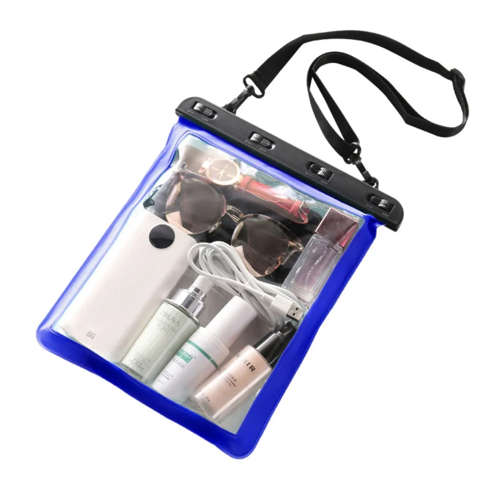 

Waterproof Clear Shoulder Bag Large Capacity Casual Mobile Phone Bag Adjustable Shoulder Strap Portable Beach Tote Bag Travel