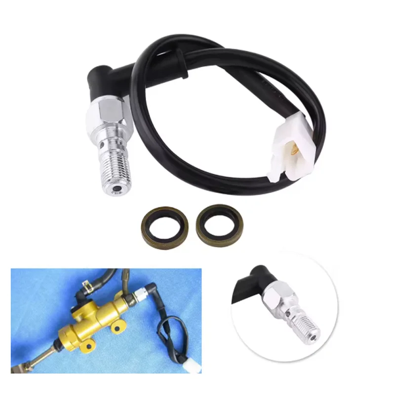 M10*1MM Universal Motorcycle Hollow Bolt Hydraulic Brake Pressure Rear Light Switch Moto Accessories