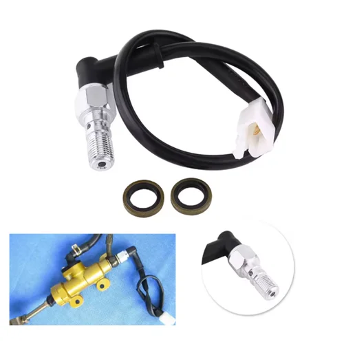 Imagen 2 del producto M10 * 1MM Universal motocicleta perno hueco presión de freno hidráulico interruptor de luz trasera accesorios de motocicleta