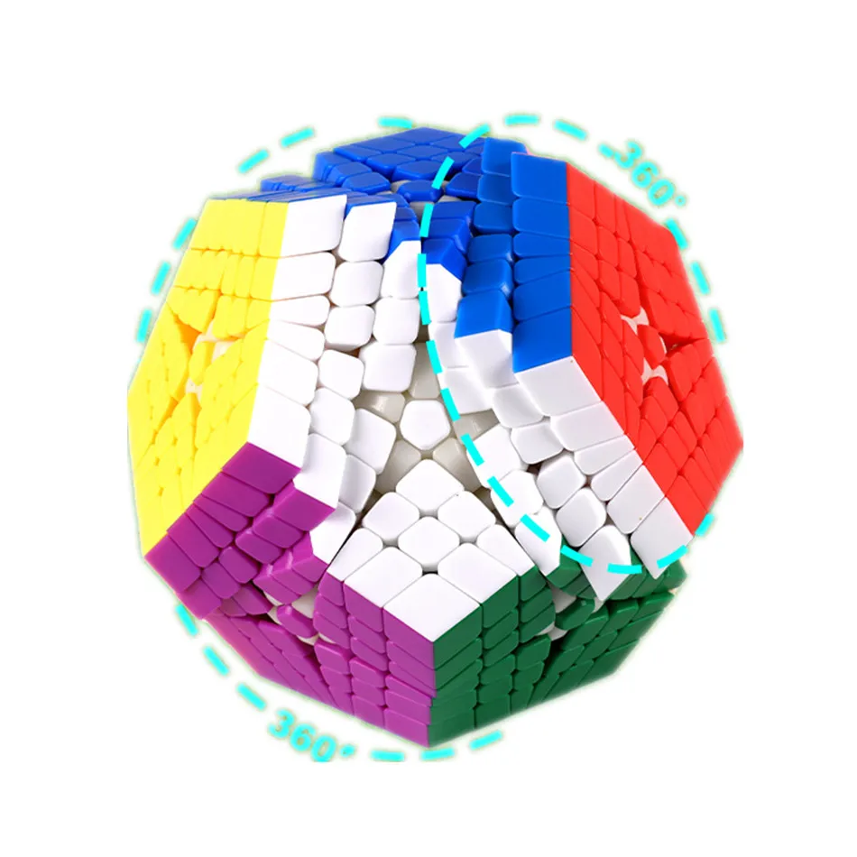 ShengShou Stickerless 6x6 Sengso Dodecahedron Puzzle Cube Speed 12 Faces Megaminx Magico Cubo Toy Children's Gift