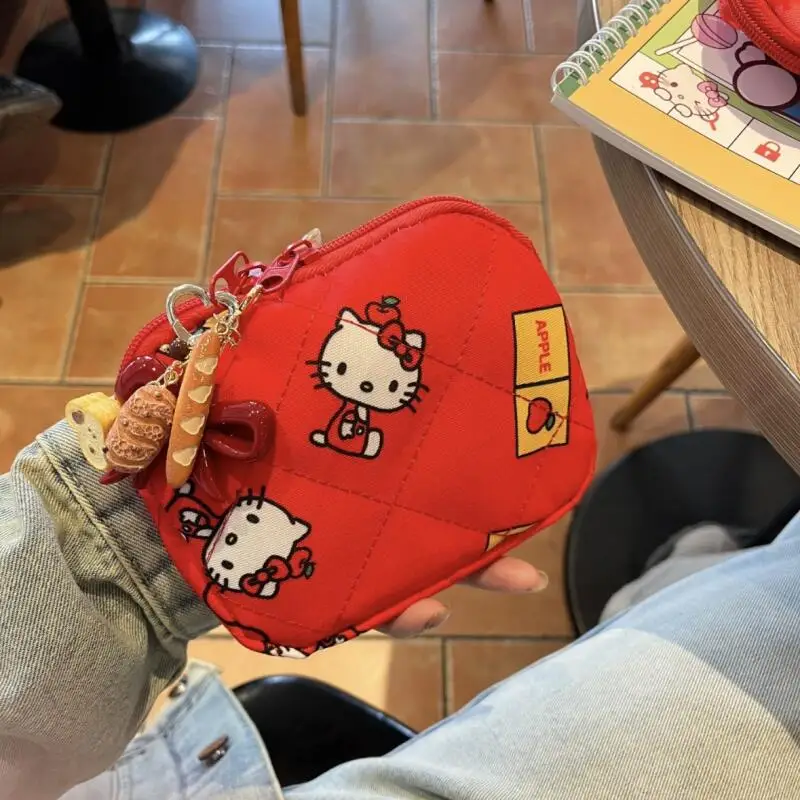 سانريو مرحبا كيتي حقيبة مستحضرات التجميل خمر هريرة حقيبة مستحضرات تجميل صغيرة محمولة السفر تخزين أكياس عملة أكياس الفتيات هدايا عيد الميلاد