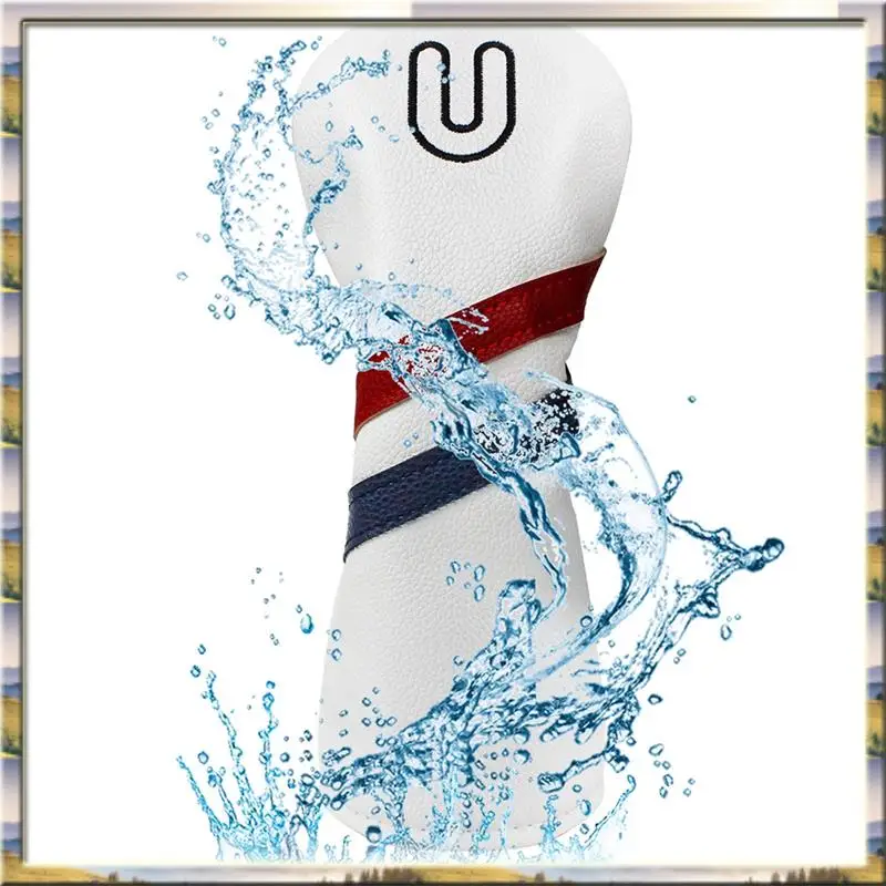 

Приятный для бюджета чехол для гольф-клуба из 4 предметов, чехол для гольф-клуба с цифровым принтом, водонепроницаемый защитный чехол для клюшки из полиуретана 1 + 3 + 5 + номер U