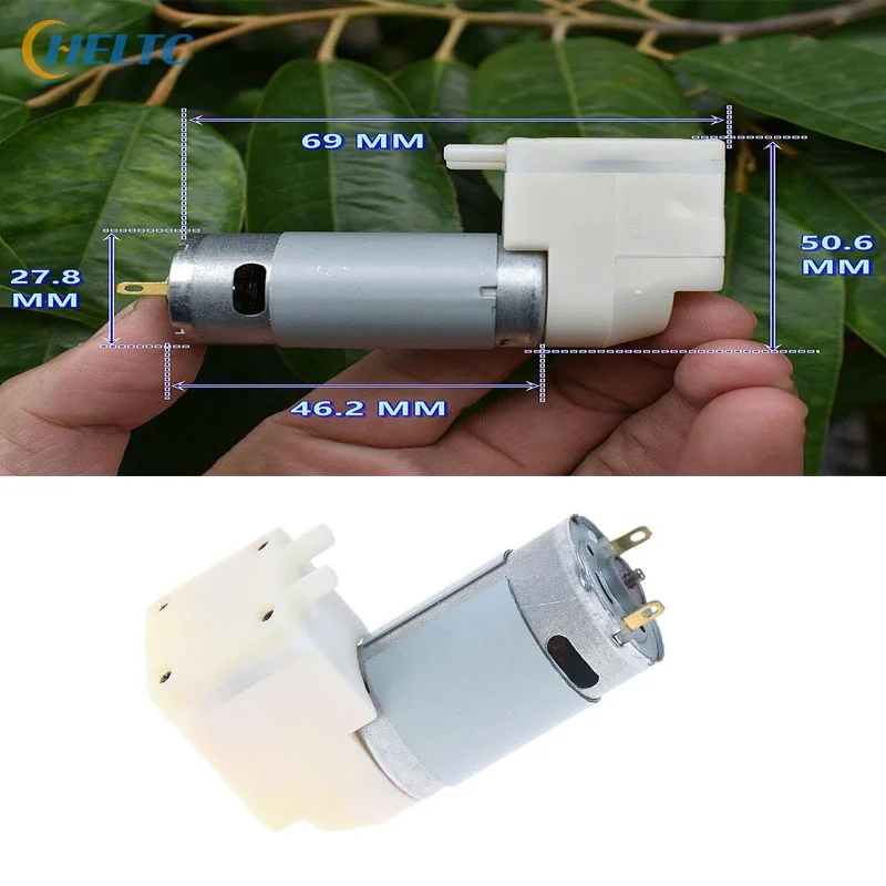 

S395D6 High Suction DC12V-24V 5L-10L/Min Large Flow Mini 395 Vacuum Air Negative Pressure Pump DIY Packer Machine Metering Pump