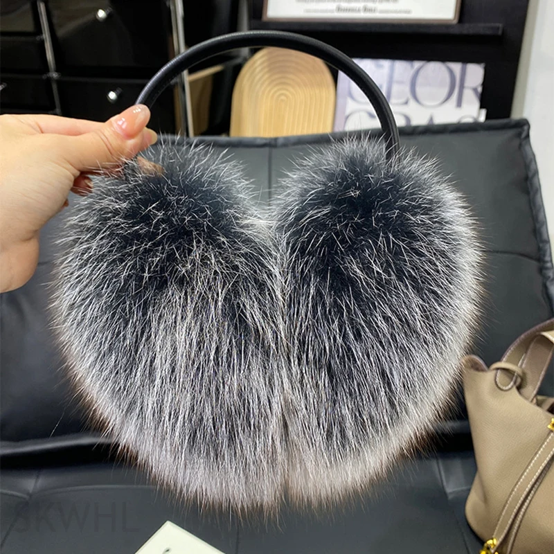 New Winter Real Fox Fur Earmuffs for Women Natural Fox Fur Scarves Dual use Genuine Warmer Plush EarMuff Outdoor Solid Fur Scarf