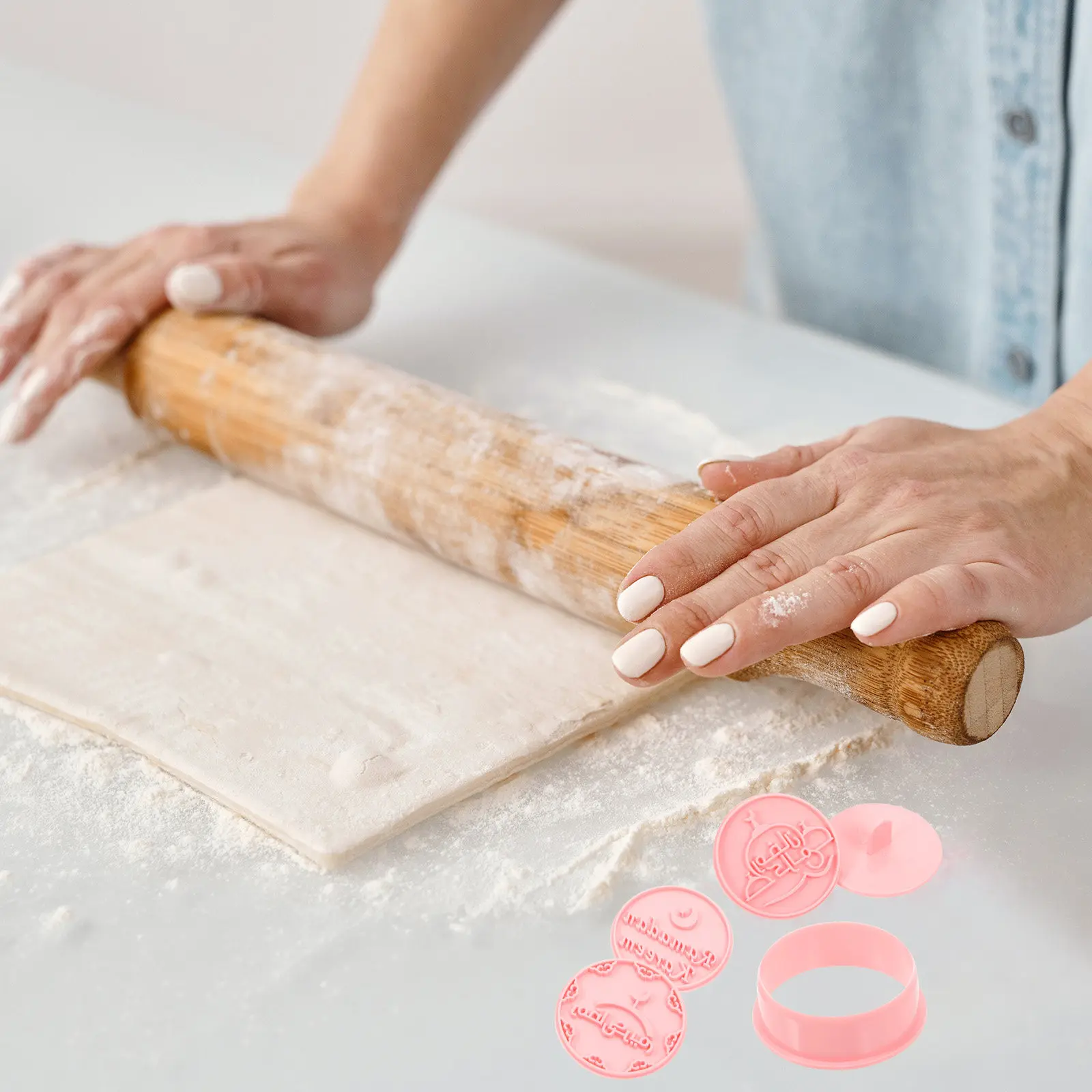 10 Cortadores de Galletas Eid Mubarak, Moldes de Silicona para Galletas de Ramadán, Herramientas para Hornear, para Unir la Familia, Fondant, Repostería, Chocolate