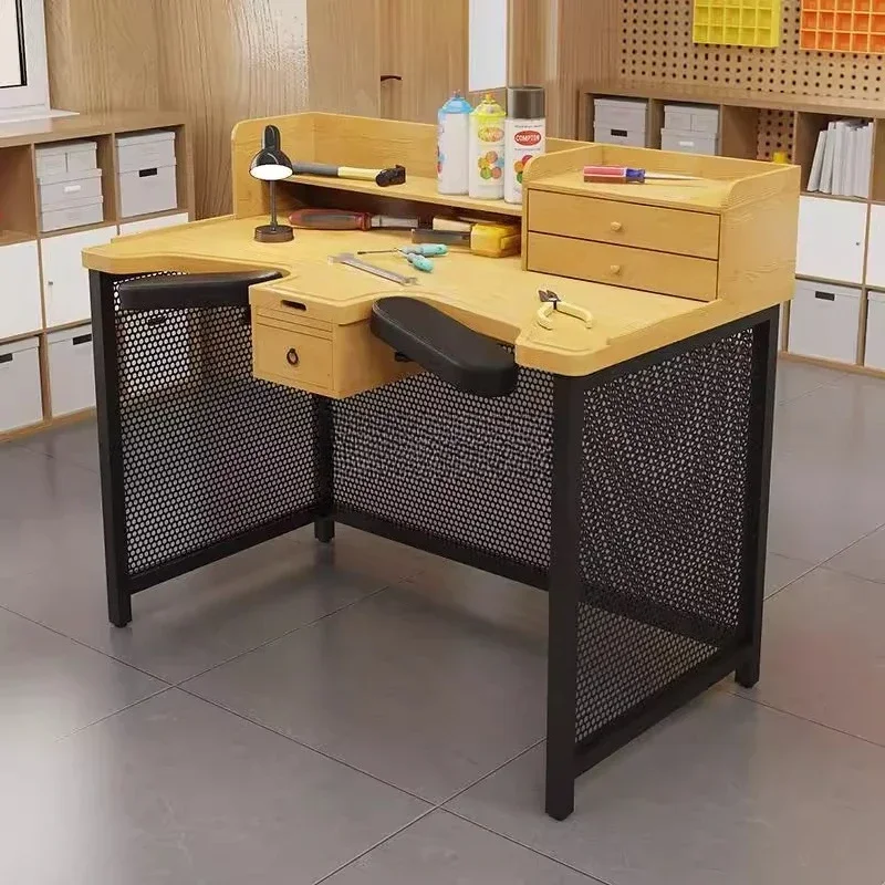 Watch repair table Precision workbench Solid wood watchmaker special watch repair table Training table Removable