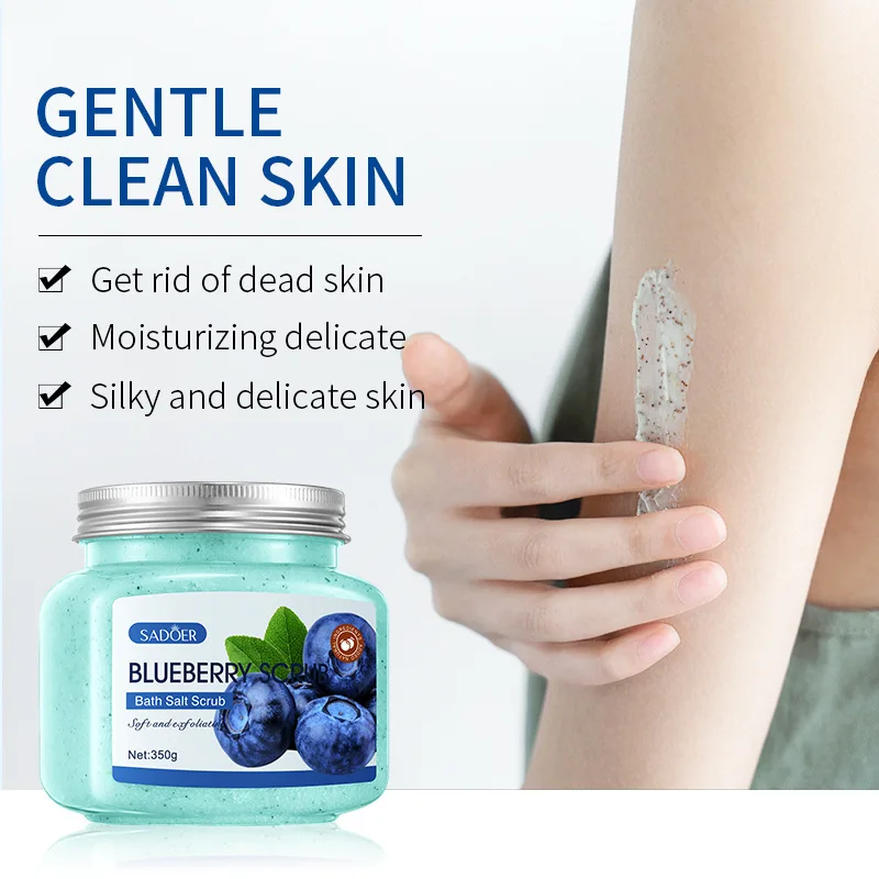 350g Fruit Bath Salt Scrub Deep Cleansing Softening Exfoliation Brightening Skin Tone Body Care Skincare